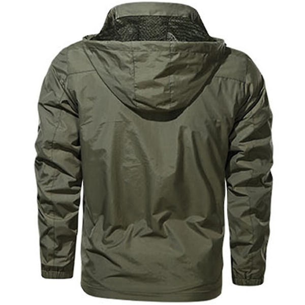Miesten talvinen hupullinen armeijatakki taktinen sotilastakki taistelu päällysvaatteet Army Green XL