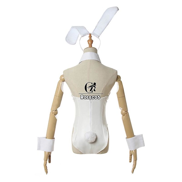 Anime Sakurajima Mai Cosplay Kostym Kanin Kvinnor Vit Sexig Jumpsuit Rascal Drömmer Inte Om Bunny Girl Senpai Kostym Mai Sakurajima XL-Bunny Girl