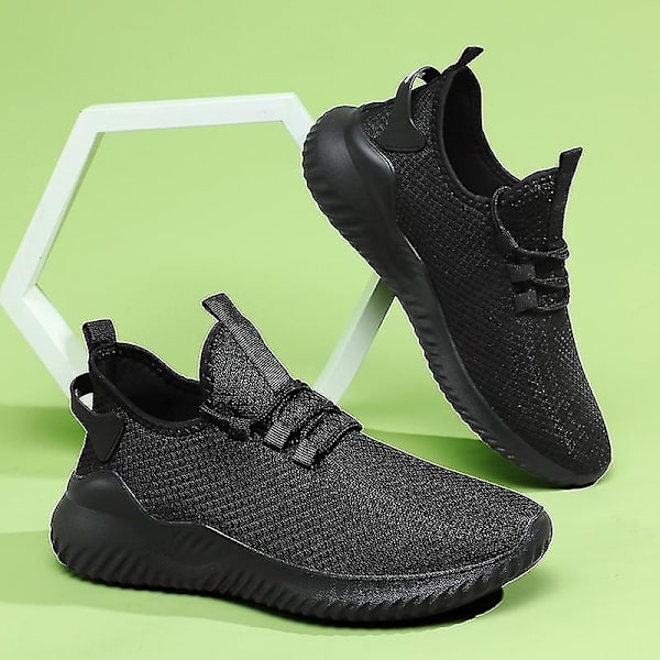 Herre Sneakers Løbe Tennis Sko Letvægts Åndbar Sport Atletisk 3cf1003 Black 39