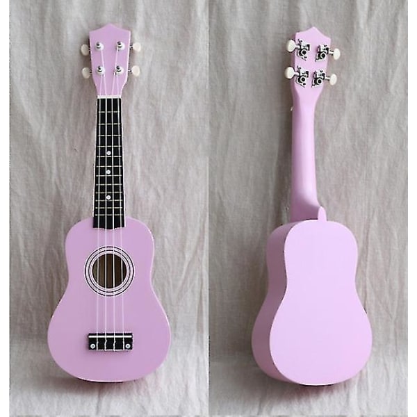 21&quot; Ukulele Lehmuspuu Akustinen Nylon 4 Kielinen Ukulele Bassokitara Soitin Aloittelijoille vaaleanpunainen