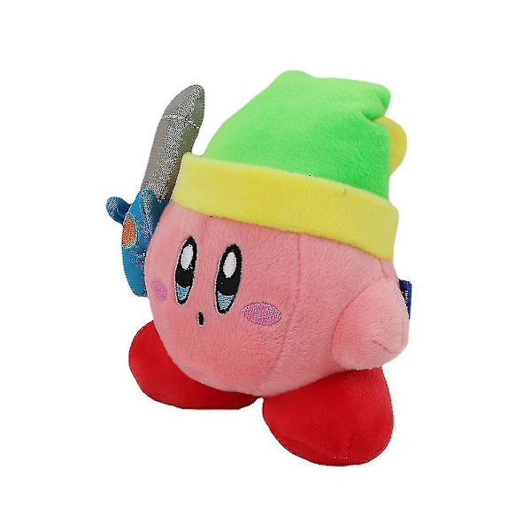 16cm/6 tum Spel Star Kirby Kawaii Plyschleksak Söta Svärd Kirby Mjuk Fylld Docka Peluche Julgåva