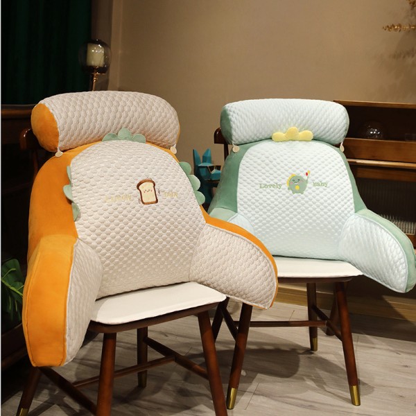 Sommer Kul Tegneserie Midjepute, Sengegavlpute, Midjebeskyttelsespute, Sengegavl Myk Bag, Sofapute, Lunsjsovepute orange M