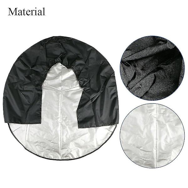 4-pack Vattentäta Däckskydd Reservdäck Hjul Husbil Däckskydd Black S