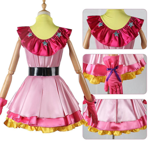 Oshi No Ko-ai Hoshino Cosplay Kostym Klänning Outfit Set Dam Fancy Dress Up Karneval Party 2XL