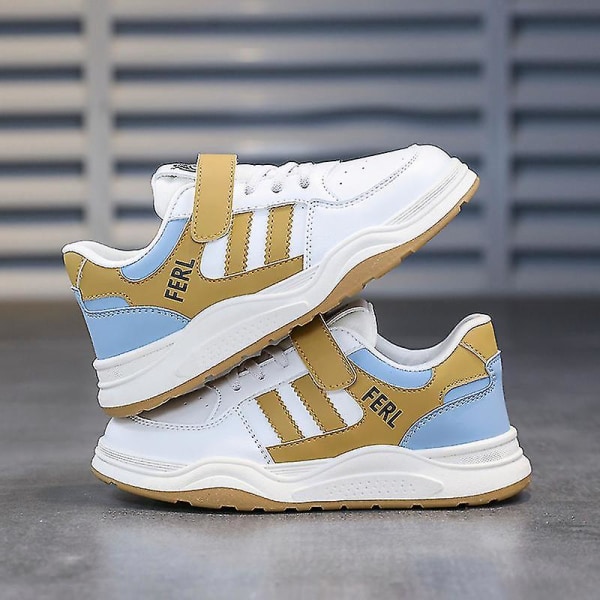 Drenge Sneakers Åndbare Pige Skateboardsko Løbesko 3dq500 White 37