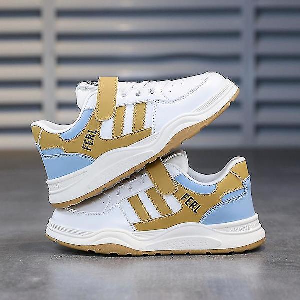 Pojkars Sneakers Andningsbara Flickor Skateboardskor Löparskor 3dq500 White 39