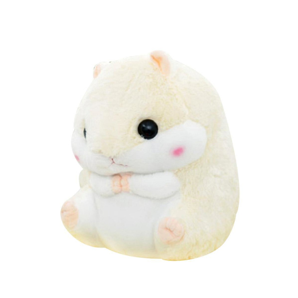 Söta plyschhamstrar gosedjur leksaker med filt beige Hamster Only