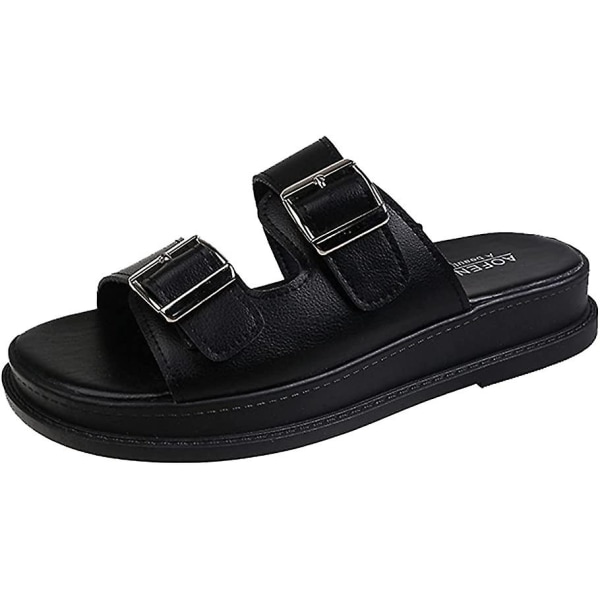 Dam Sandaler-Enfärgade Sandaler Black2 38