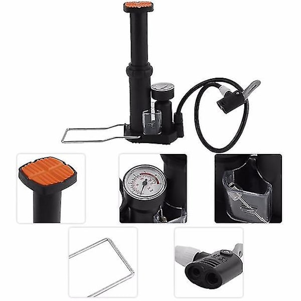 Cykelpump Fotdriven Mini Portabel Multifunktionell Pump Utomhus Cykling Uppblåsbar Däckreparation