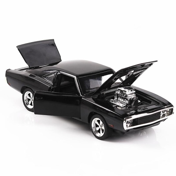 1:32 Snabb & Furious Dodge Sportbil Modell Simuleringsbil Modell Legering Leksaker White