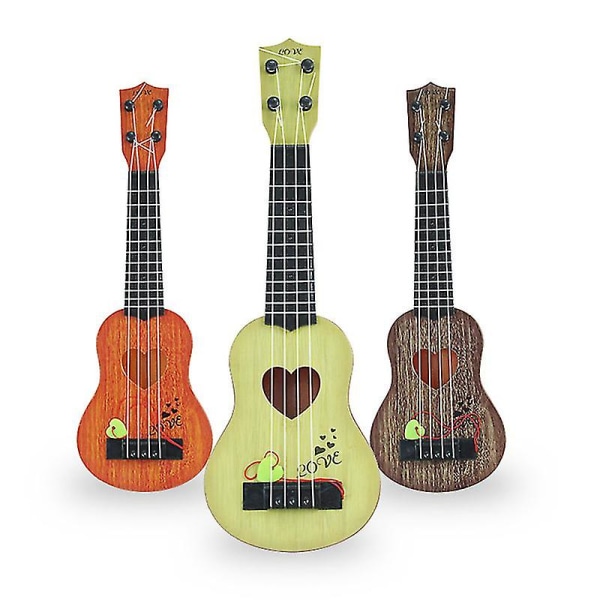 Klassisk Ukulele Gitarr Pedagogiskt Musikinstrument Leksak För Barn Tidig Utbildning 44cm Dark Brown