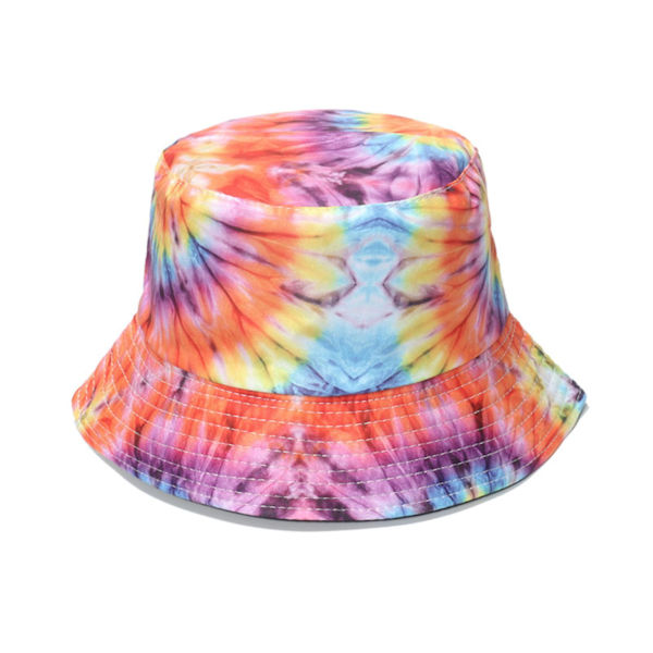 3D Hopfällbar Bucket Hat med Bred Brätte, Solhatt med Färgtryck, Lättvikt A C 56 58cm