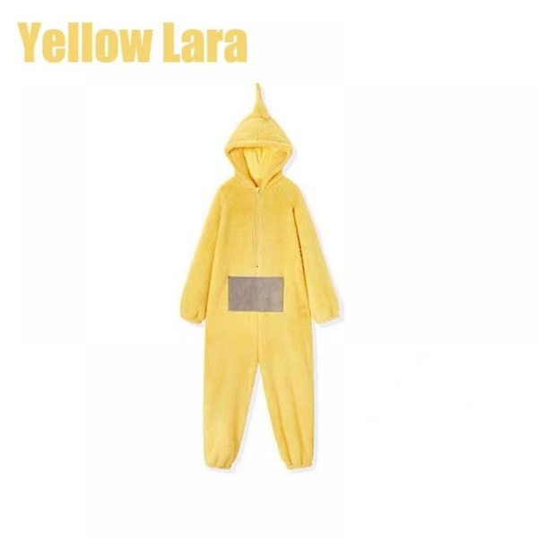 Teletubbies Vuxna Onesies, Pyjamas Jumpsuits i ett stycke för män och kvinnor, unisex pars hemkläder XL Yellow