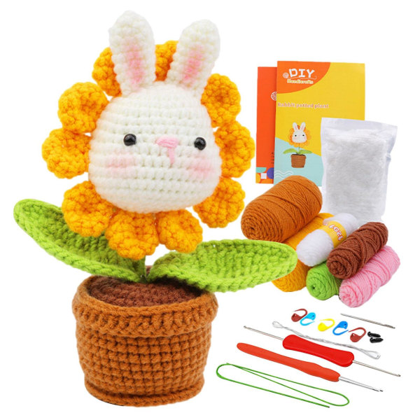 Crochetta Heklesett DIY Dyre Heklesett Hekle Startssett For Nybegynnere Rabbit