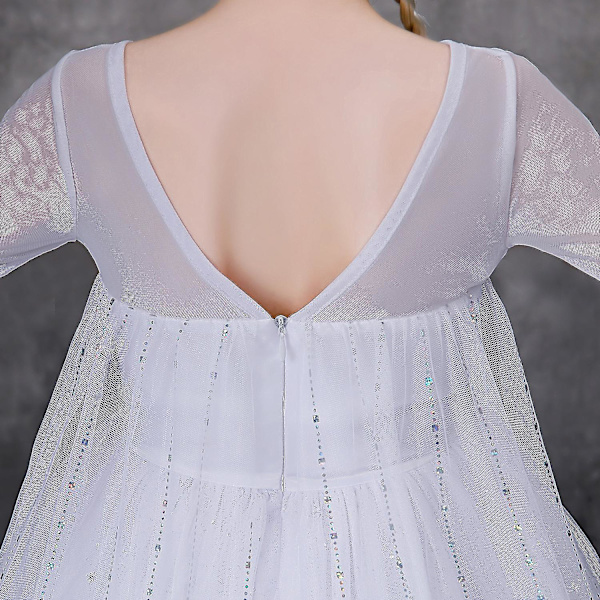 Elsa Prinsessklänning Frozen II Sommar Flickor Maskeradklänning Barn Present 110cm