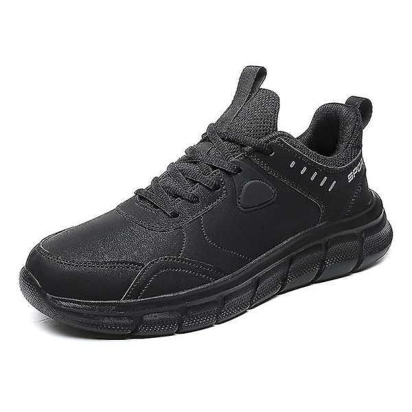 Ny Trend Herre Lettvekts Joggesko Pustende Løpesko Mote Sportssko 3ds825 Black 42