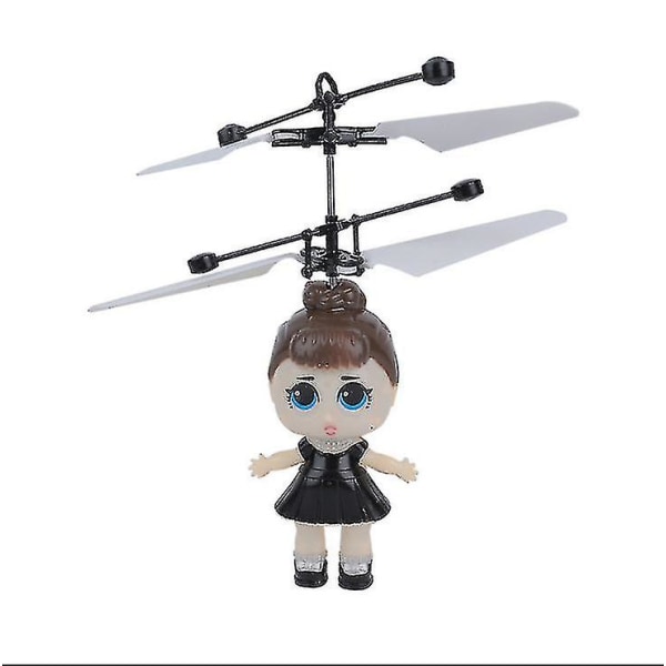Toy Induction Aircraft Flygande Helikopter Speed ​​Drone Toys Blue Cod Kk5555 Surprise Doll White