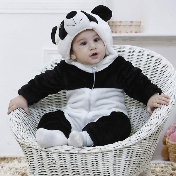 Reedca Barn Dinosaurie Kostym Barn Söta Huvtröja Onesie Djurkostym Halloween Panda 24-30 Months