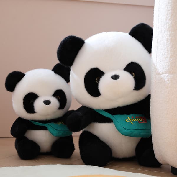 Ny sød lille panda dukke Udstoppede legetøjs børnelegetøj 24cm