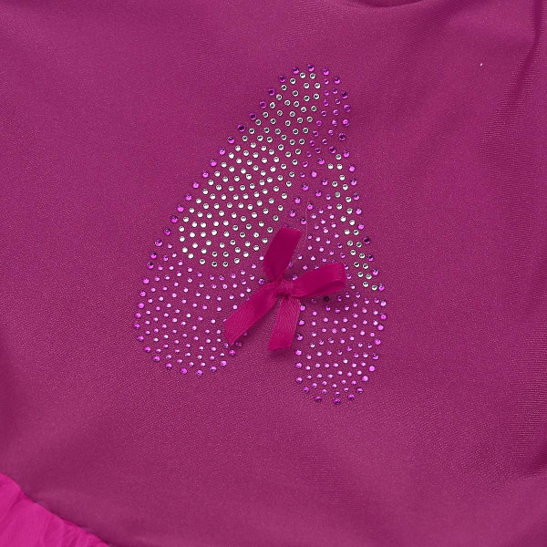 2-10 År Piger Ballet Kjole Gymnastikdragt Ballerina Sko Print Mesh Tutu Danseklasse Sceneoptræden Kostume Dansebeklædning Light Pink XXXXL