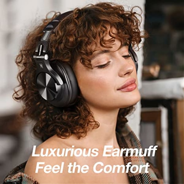 A70 Bluetooth Over Ear-hörlurar, trådlösa hörlurar Hi-Res svart