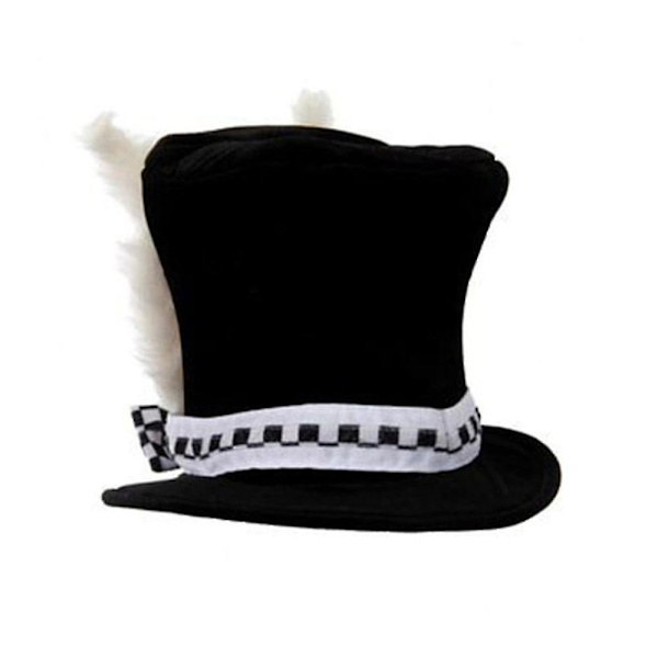 Partyhatt Mjuk Slitstark Herr Dam Mars Hare Kostym Rolig Topper Karneval Öron Söt Alice i Underlandet Kanin Bowler