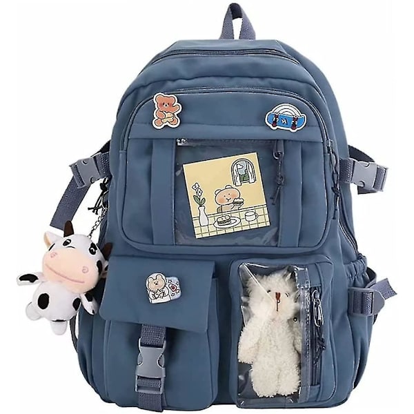 Skolväska för barn, söt vattentät ryggsäck barn skolväskor, nylon bokväska casual pack, skolryggsäck set med pennfodral, utomhusresor Scho