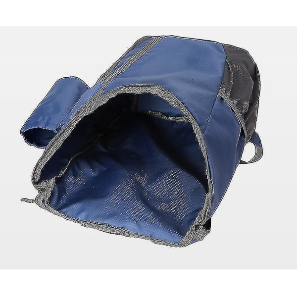 Axelväska Stor Kapacitet Fällbar Väska Lätt Vattentät Utomhusväska Resesport Ryggsäck -c Dark Blue