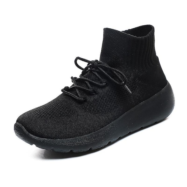 Herre Sneakers Løbe Tennissko Letvægts Åndbar Sport Atletisk 3c0810 Black 38