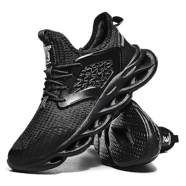 Nya Trend Herr Sneakers Löparskor Tennisskor Lätta Ventilerande Sport Atletiska 3c553 Black 41