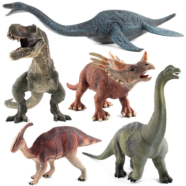 Jurassic Dinosaur Simulation Model Legetøj Tyrannosaurus Rex, Coelurosaurus, Spinosaurus, Stegosaurus, Brachiosaurus Statisk Model Børne Puslespil Legetøj Stegosaurus