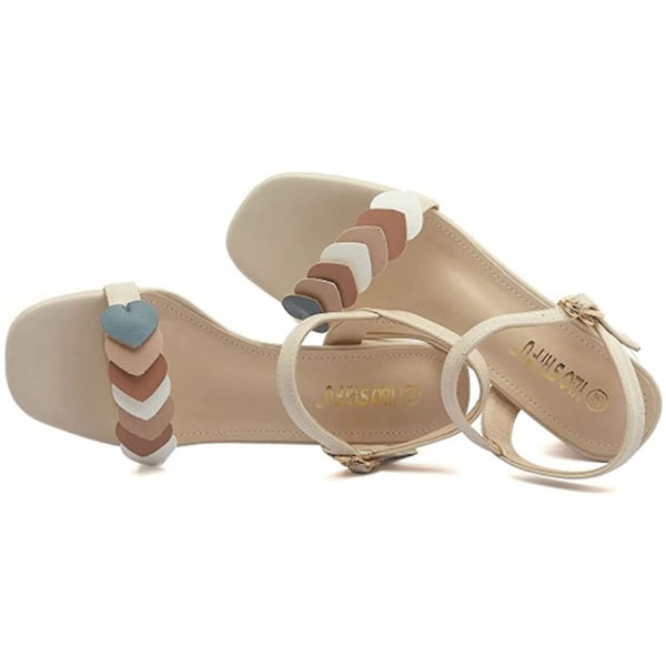 Sandaler for kvinner - lette sandaler med åpen tå Beige 36