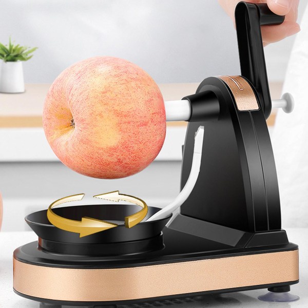Kök Handshake Äppelskalare Effektiv manuell äpplen Päron Skalmaskin Specialverktyg och prylar Gold