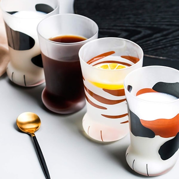 Nyhed Katteklo Kattepote Frosted Børne Mælkeglas S Personlighed Morgenmadsmælk 3