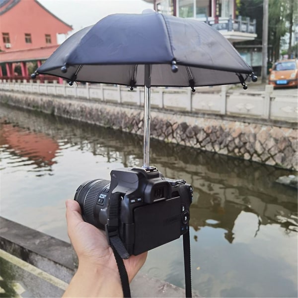 Paraply/solskydd, Skyddar kameran från regn, fågeldropp, solljus, snö, kameraparaply, vattentätt kameratillbehör