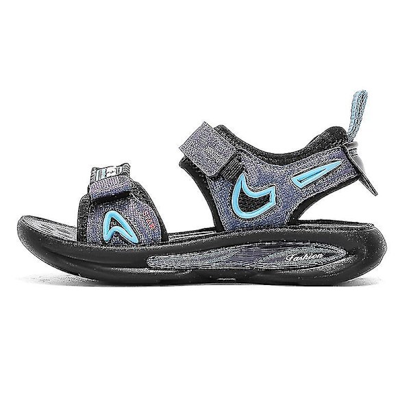 Pojkar Sommar Utomhus Sandaler Fisherman Sandaler Lätta Sport Sandaler 3c8306 BlackBlue 34