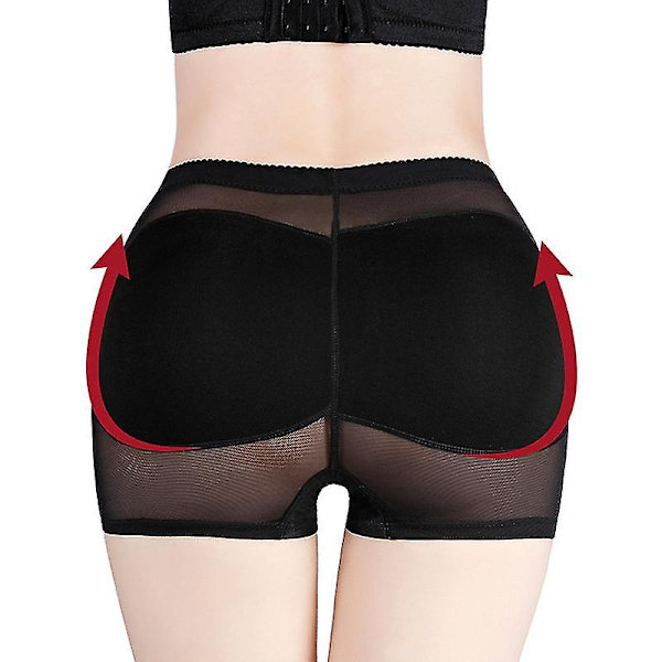 Dambottenlyft Fusk Höftlyft Byxor Andningsbart Meshbälte Boxer Kroppsformande Byxor Apricot XL