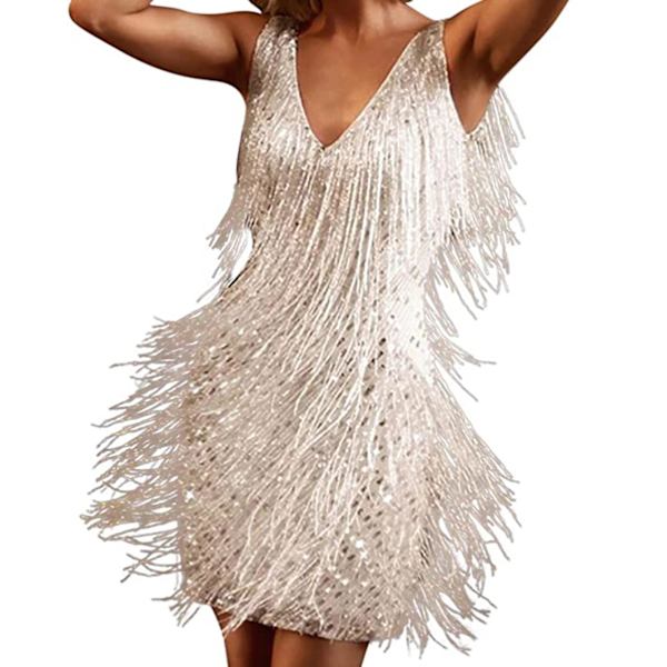 Dame Sexy Clubwear Kjoler Club Natt Festkjoler Gave Til Mor Kvinne Elsker White XL