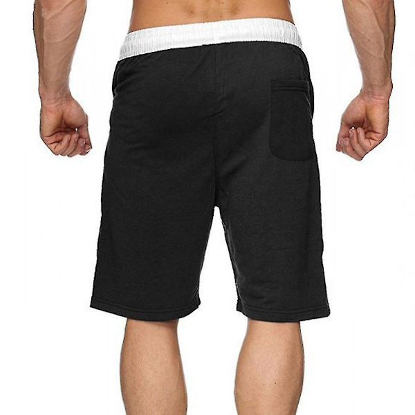 Herre Badeshorts Svømme Joggings Gym Boardshorts Buks Badedragt Strand Sommer Black 3XL