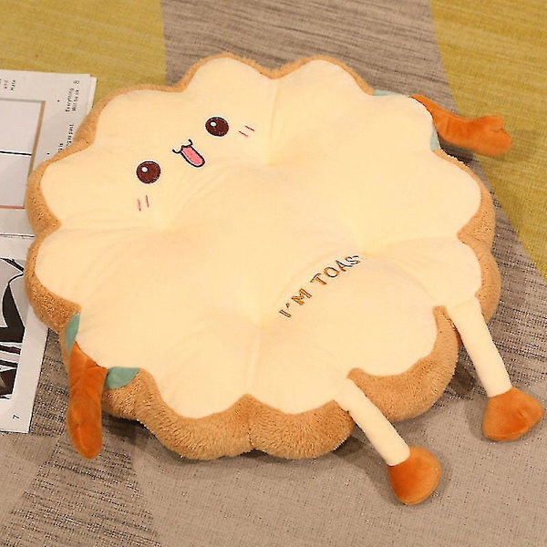 Söt plyschdocka Simulering Kawaii Bröd Toast U-formad Kudde Plyschleksaker Mjukt Stoppat Brödkudde C
