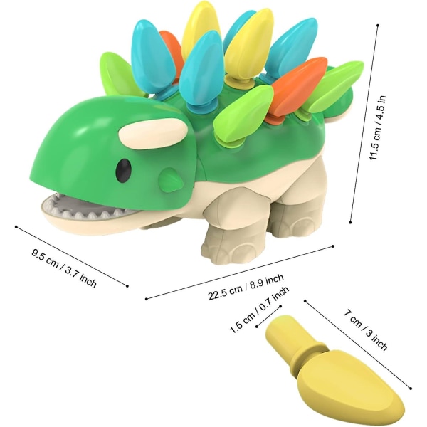 Pedagogiska dinosaurieleksaker - Sensoriska finmotoriska färdigheter Utvecklande leksaker - Presenter till pojkar flickor barn