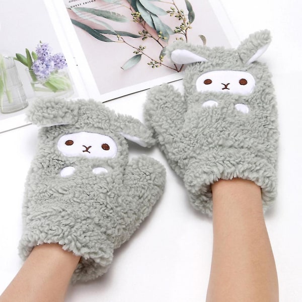 Fancy Rabbit Barnevotter 23cm Lengde Søt Kanin Vinter Varme Hel Finger Hansker Pink