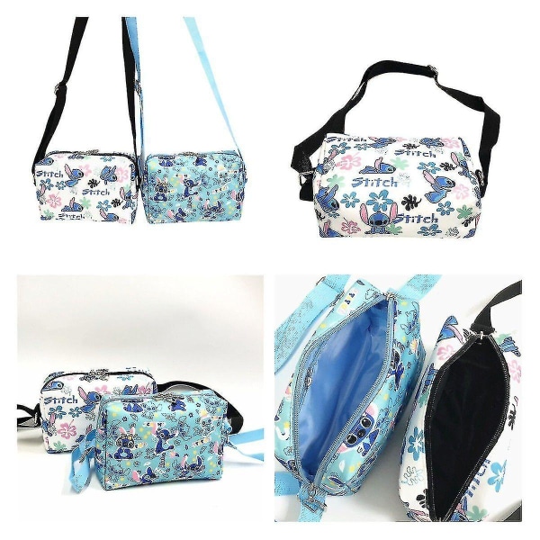 Vattentät Lilo Stitch Crossbody-väska Plysch Hand Messenger Toy Gift Shoulder Bags_tmall White