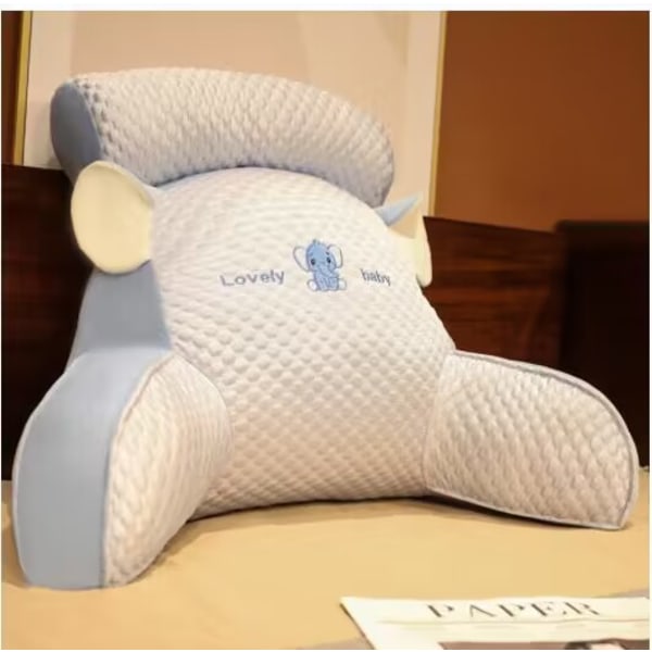 Sommer Kul Tegneserie Midjepute, Sengegavlpute, Midjebeskyttelsespute, Sengegavl Myk Bag, Sofapute, Lunsjsovepute light blue L