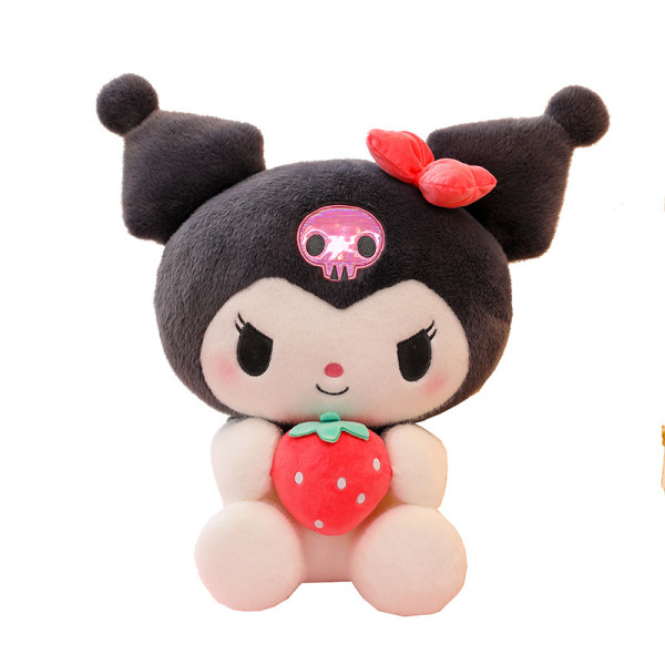 Kuromi Strawberry Melody Doll Plyschleksak Stor docka Kuromi 25CM