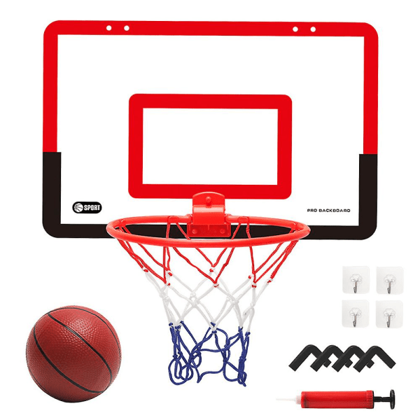 Väggmonterad basketkorg för barn, stansfri inomhusbasket, interaktiva leksaker, present