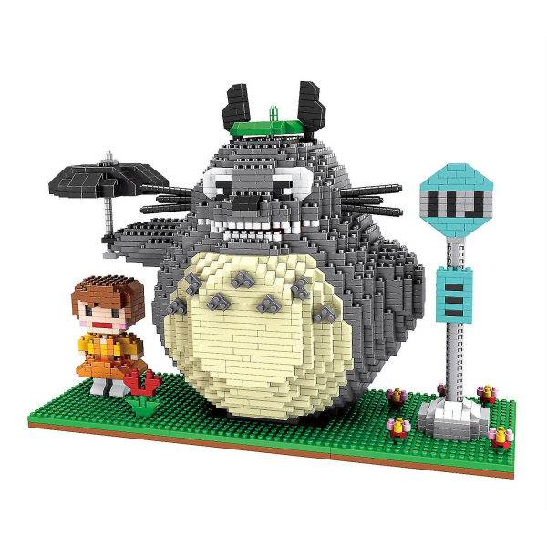 Totoro barnpussel småpartiklar byggstenleksaker Antal 2000+