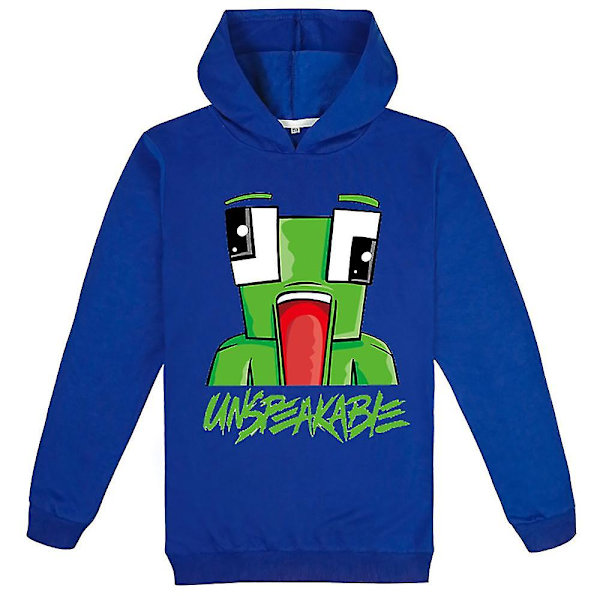 Unspeakable Hettegenser Genser med Hette for Barn - 1-3 Dark Blue 9-10 Years