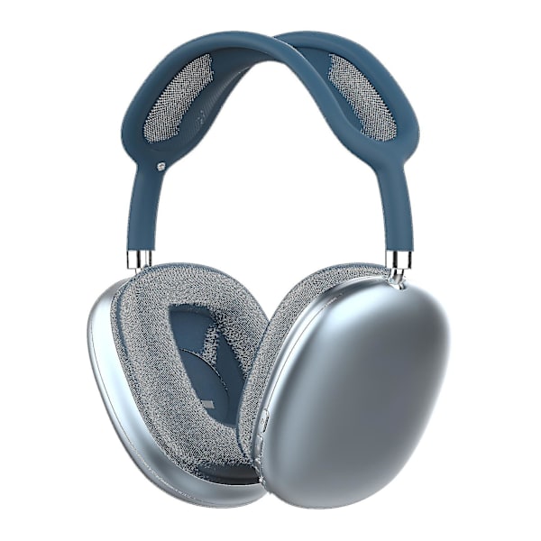 Hodetelefoner Støyreduserende Musikk Hodetelefoner Stereo Bluetooth-kompatible Hodetelefoner blue