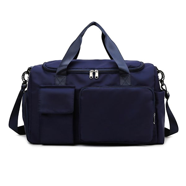 Sportväska med skofack och fack för vått och torrt, för män och kvinnor, handväska yogaväska Navy blue